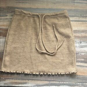 Light Brown Adjustable Sweater Skirt